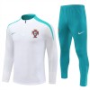 Sudadera De Entrenamiento Portugal Cremallera De Cuarto 2024-25 Blanca - Hombre